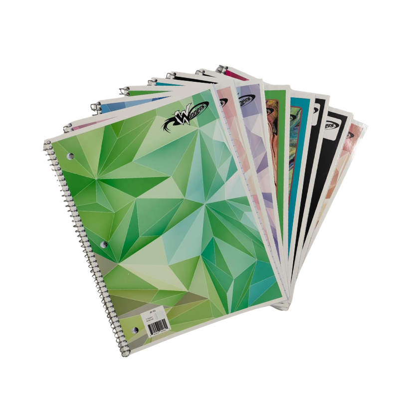 Winners 2 Subject 8" x 10.5" Spiral Notebook (80 Sheets)