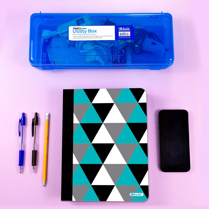 BAZIC College Ruled 100 Sheets Geometric Composition Book