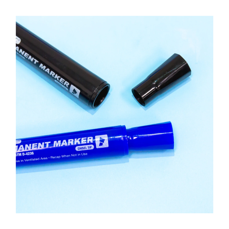 Bazic Assorted Colours Chisel Tip Desk style Permanent Marker