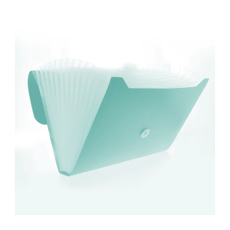 BAZIC Pastel 7-Pocket Letter Size Poly Expanding File