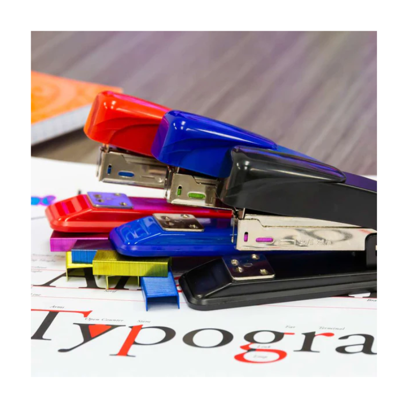 BAZIC Coloured Metallic Standard Staples (3000/Box)