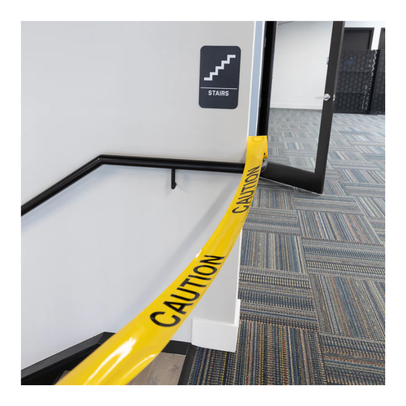 BAZIC 3" X 100ft Yellow CAUTION Barricade Tape