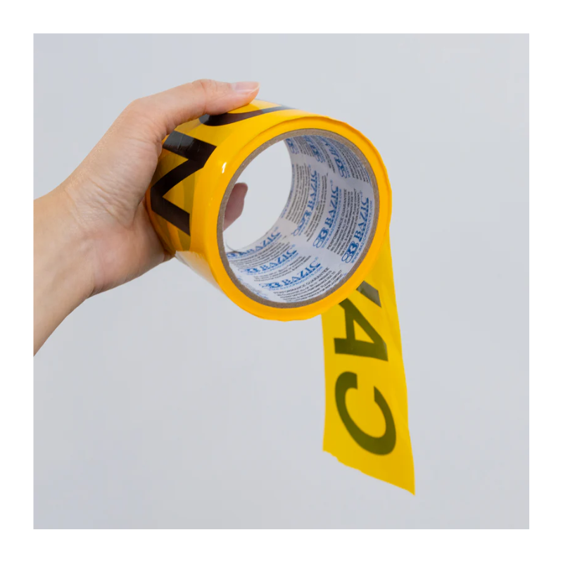 BAZIC 3" X 100ft Yellow CAUTION Barricade Tape