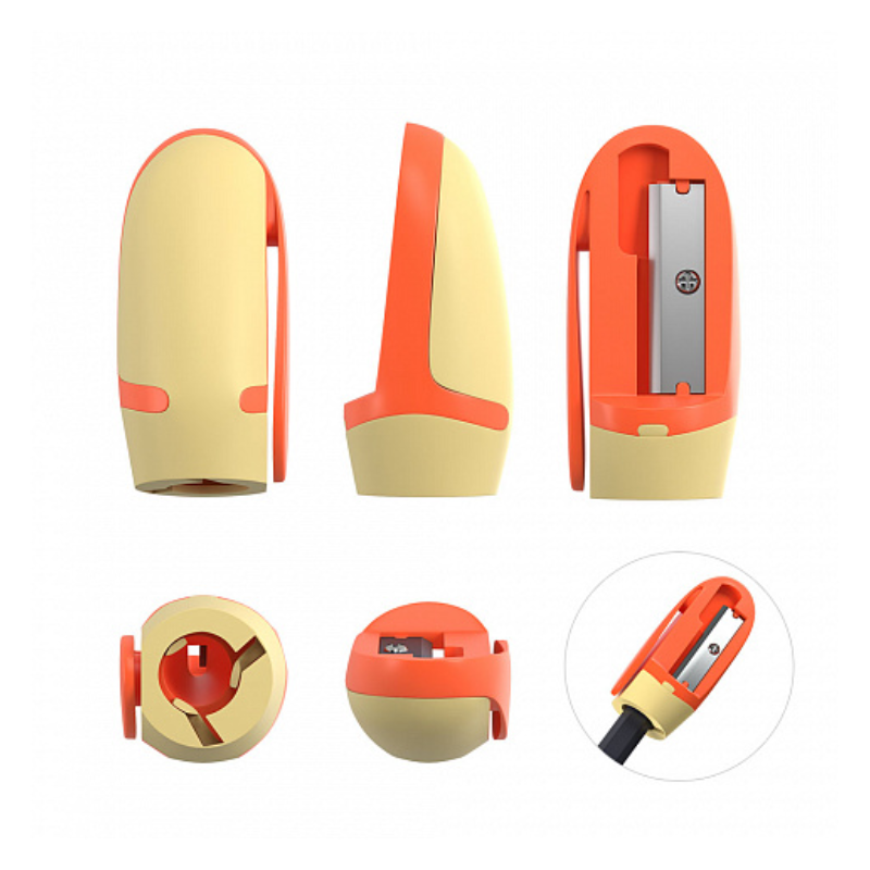 Erich Krause Joy Plastic Sharpener (3/Pack)
