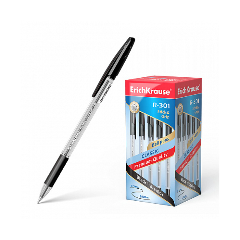 Erich Krause R-301 Ballpoint Pen - Black