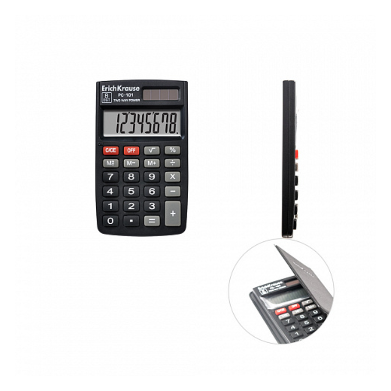 Erich Krause PC-101 8-Digit Pocket Calculator