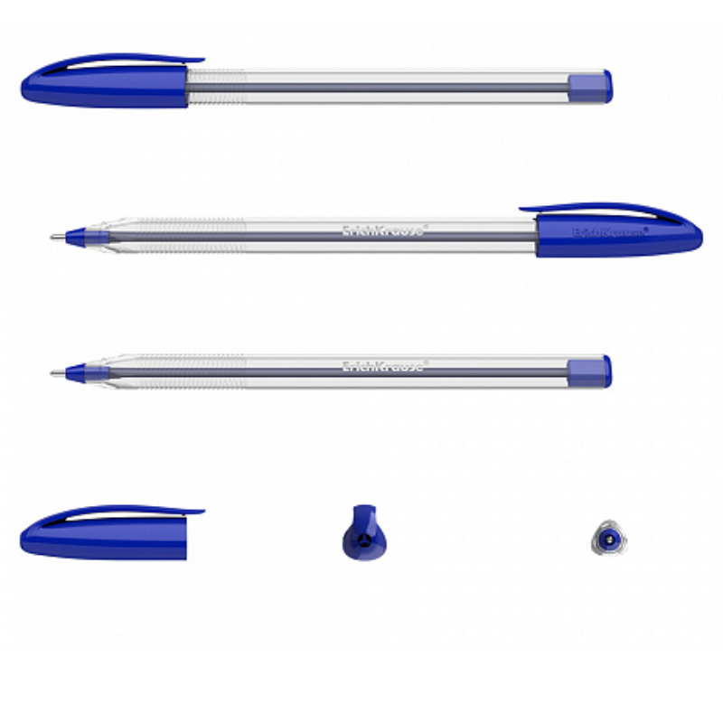 Erich Krause U-108 Classic 1.0mm Ballpoint Pen (3/Pack) - Blue