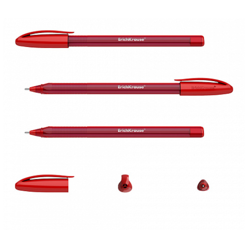 Erich Krause U-108 Ultra Glide 1.0mm Ballpoint Pen - Red