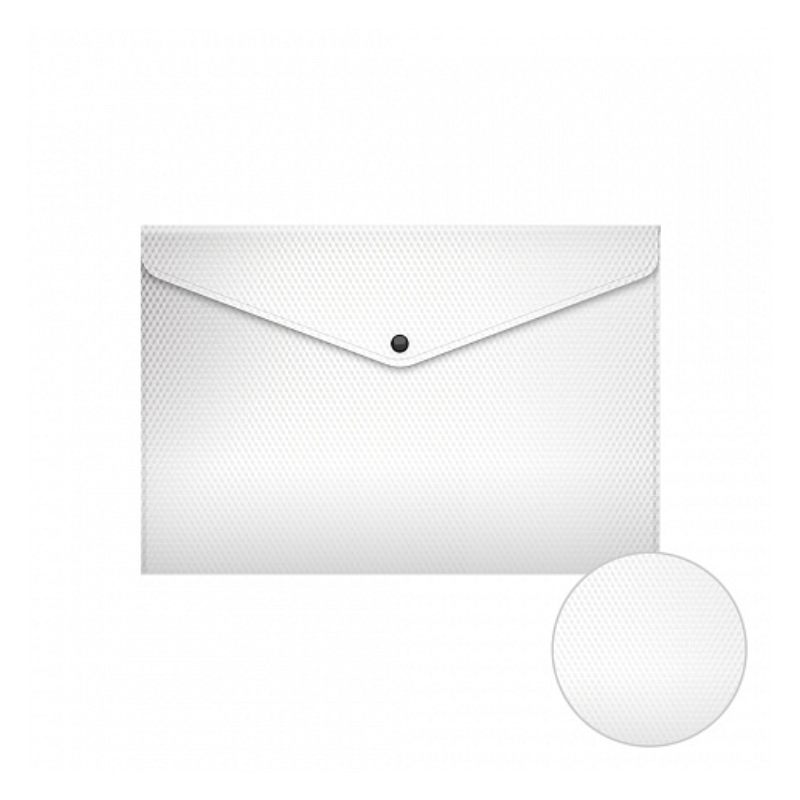 Erich Krause Diamond Classic A4 Envelope Folder - White