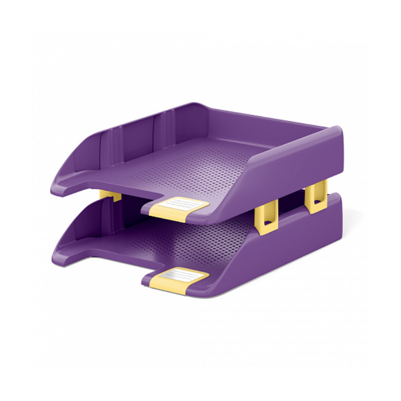 Erich Krause Forte 2 Tier Letter Trays - Iris