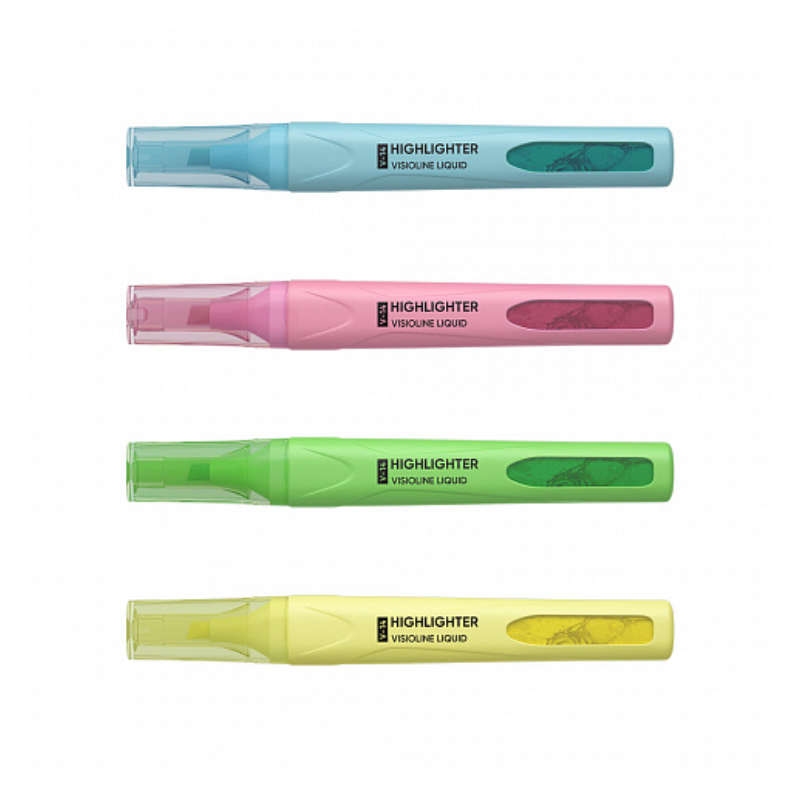 Erich Krause Visioline V-14 Pastel Liquid Highlighter (4/Pack)