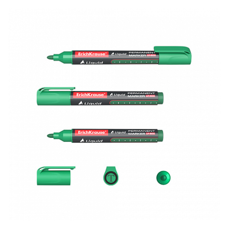 Erich Krause LP-600 Assorted Liquid Permanent Marker (4/Pack)