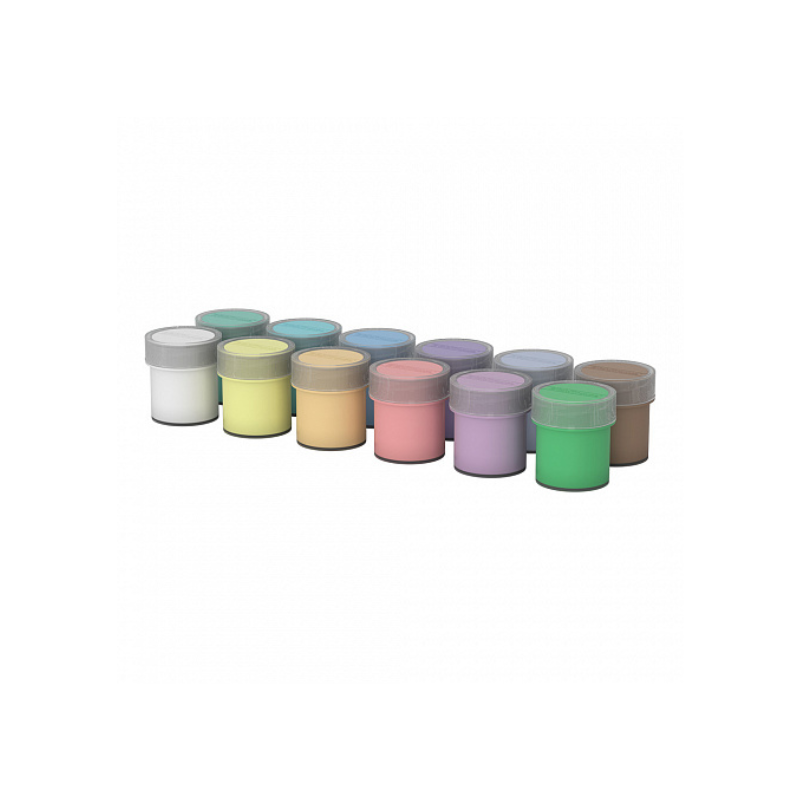 Erich Krause 20ml Gouache Paint Set (12/Pack) - Pastel