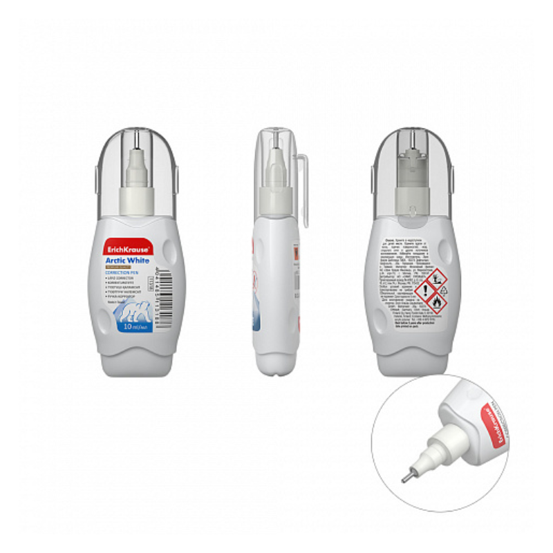 Erich Krause Arctic White 10ml Short Correction Pen