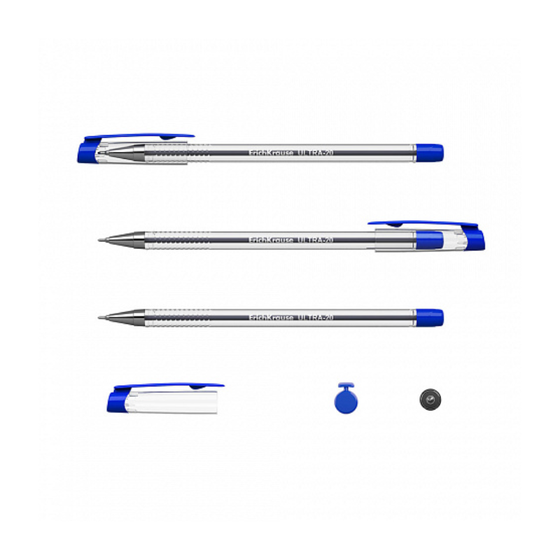 Erich Krause Ultra-20 Super Glide 0.7mm Ballpoint Pen - Blue