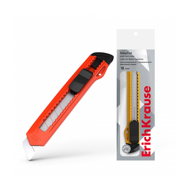 Erich Krause 18mm Easycut Cutter with Lock
