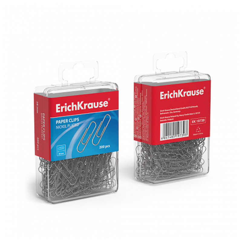 Erich Krause 28mm Silver Paper Clips (200/Box)