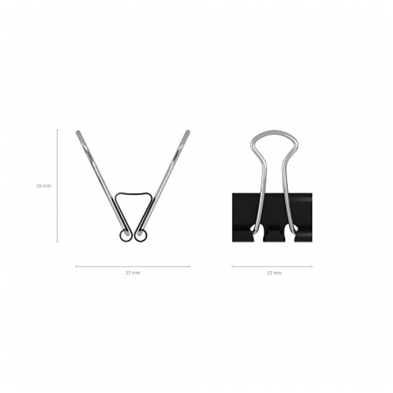 Erich Krause 15mm Binder Clip