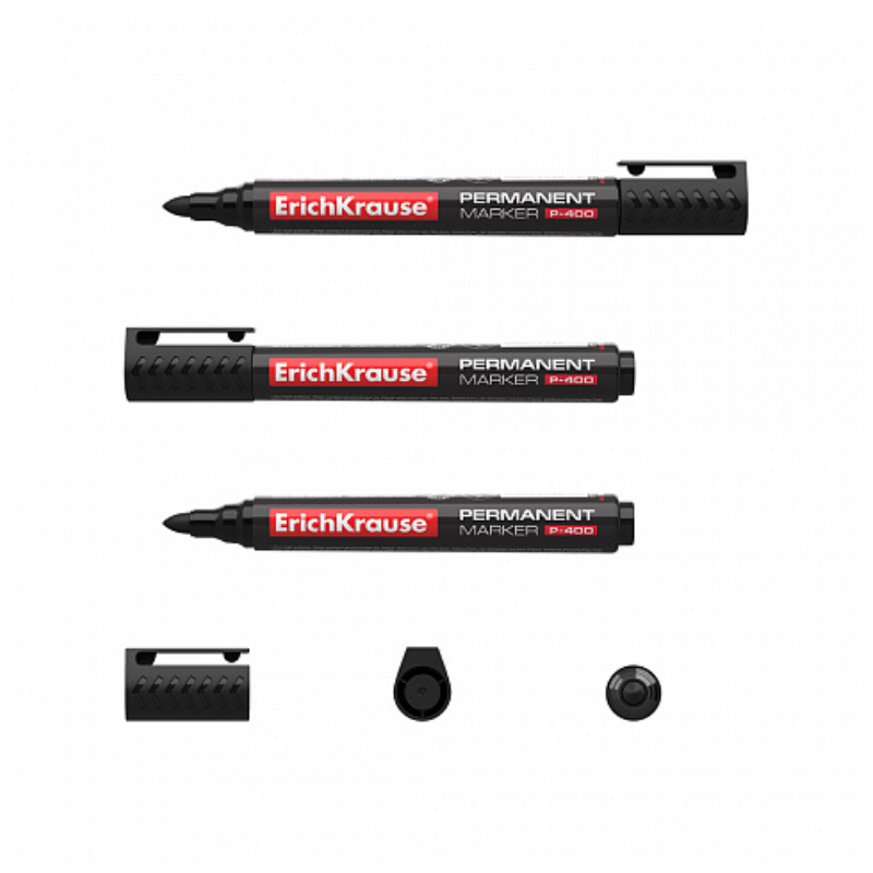 Erich Krause P-400 Permanent Marker - Black