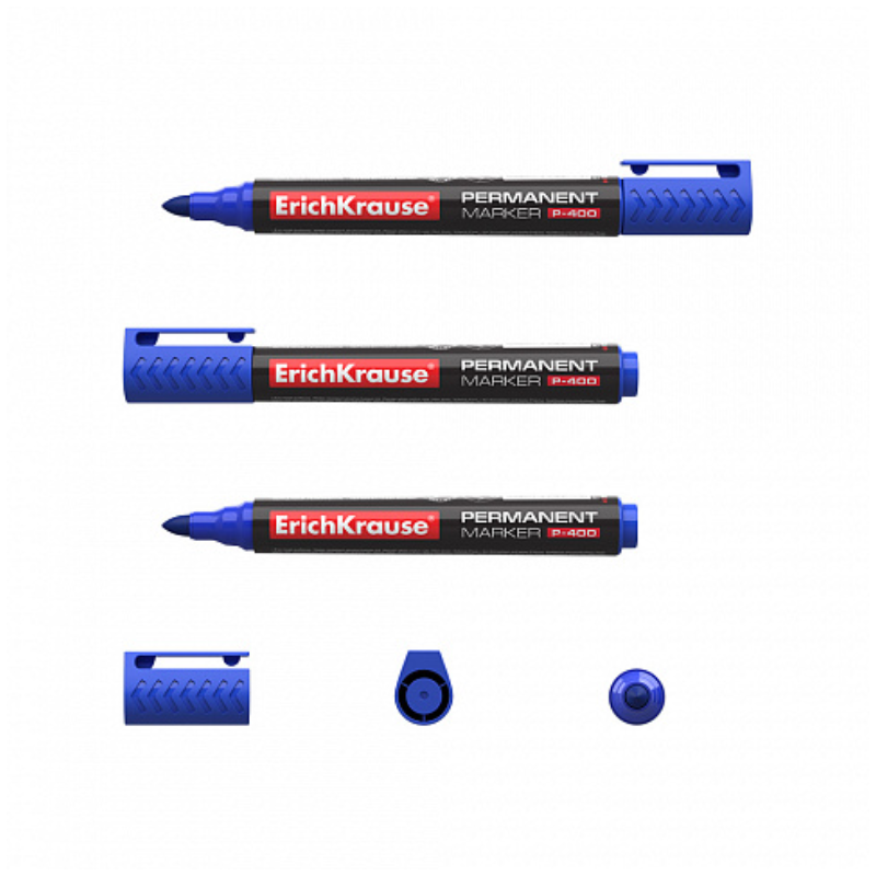 Erich Krause P-400 Permanent Marker - Blue