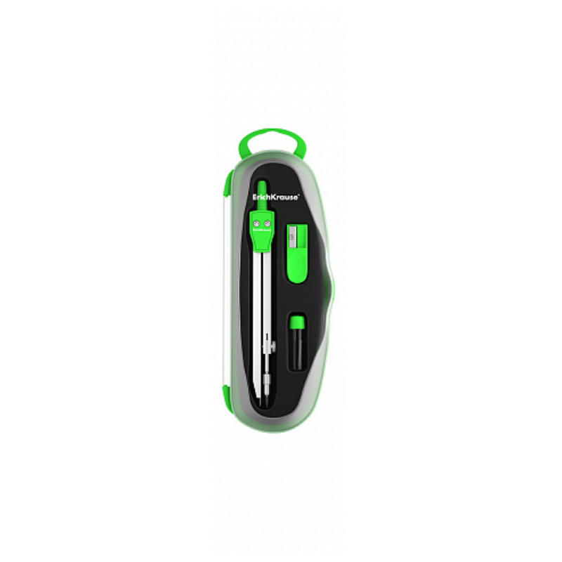 Erich Krause Neon 3pc Compass Drawing Set