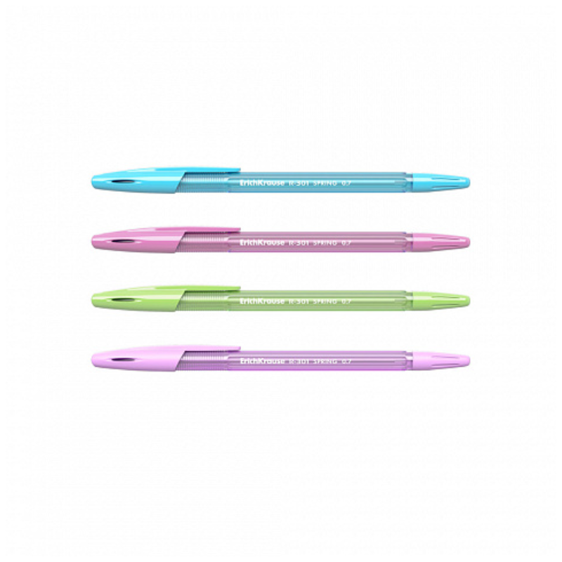 Erich Krause Spring R-301 0.7mm Ballpoint Pen (4/Pack)