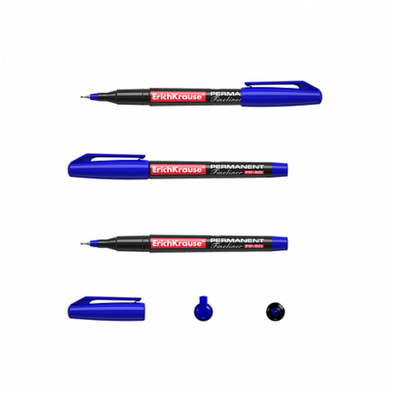 Erich Krause FP-50 Permanent Fineliner Marker - Blue