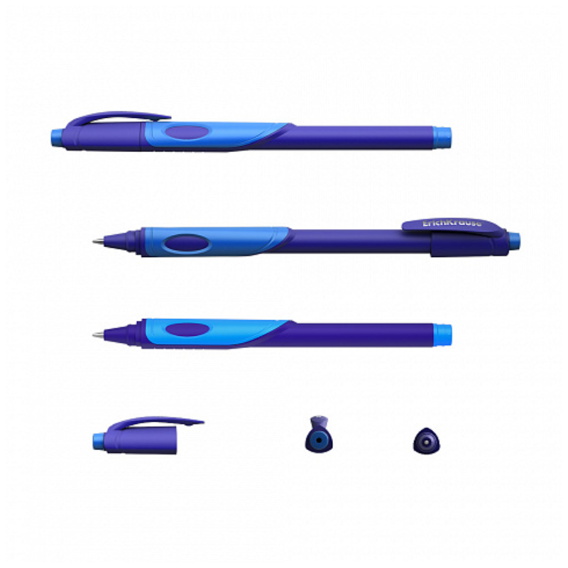 Erich Krause Ergo Neon 0.7mm Ballpoint Pen - Blue
