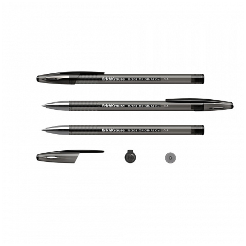 Erich Krause R-301 0.5mm Gel Pen - Black