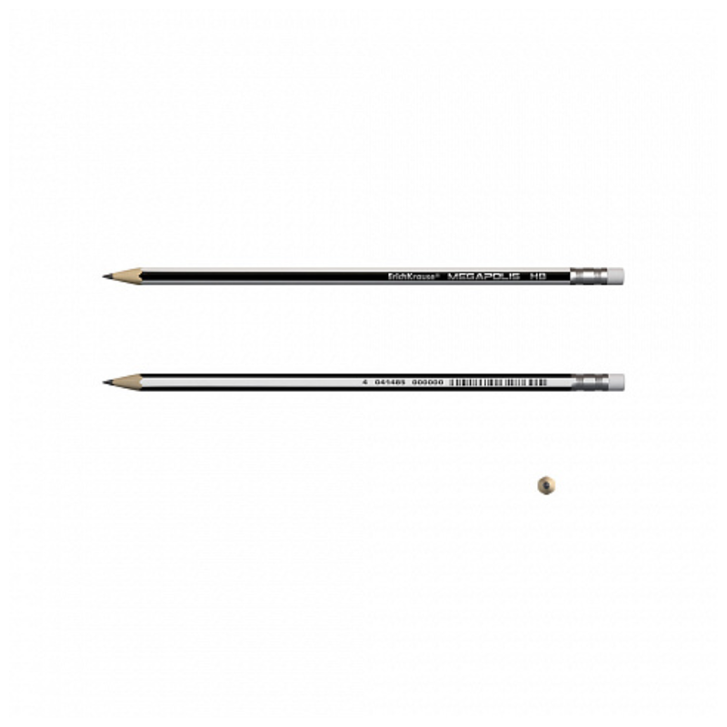 Erich Krause Megapolis Hexagonal HB Pencil (3/Pack)