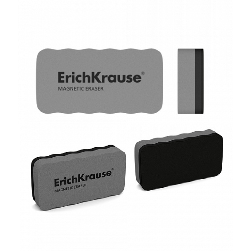 Erich Krause Magnetic Whiteboard Eraser - Grey