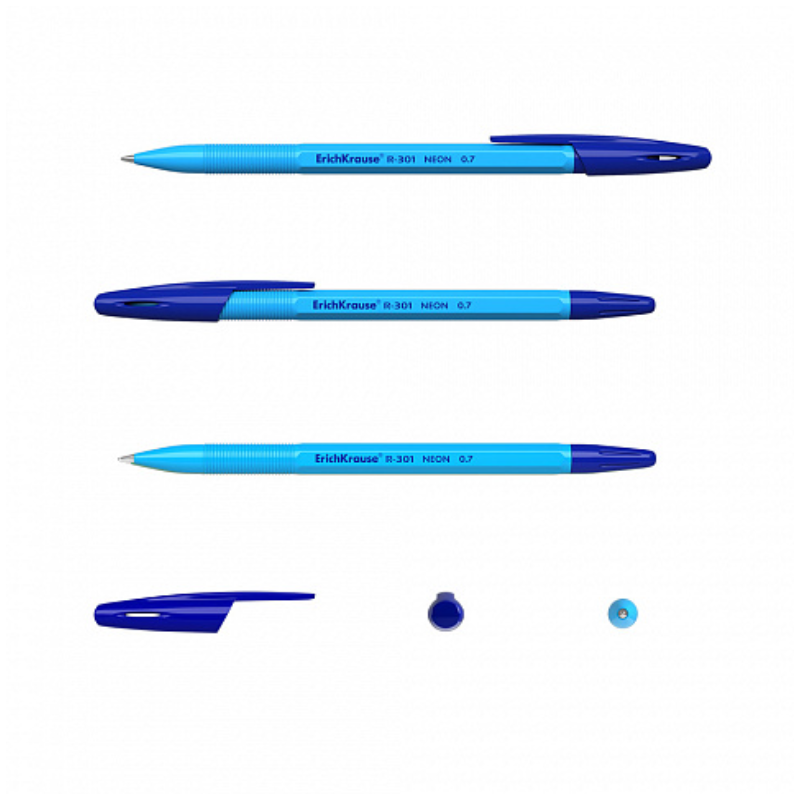 Erich Krause Neon R-301 1.0mm Ballpoint Pen (4/Pack)