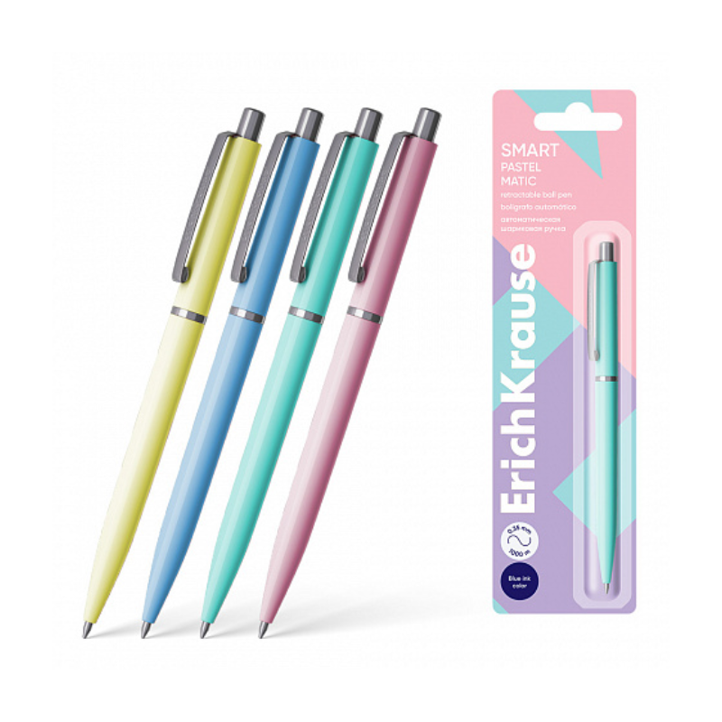 Erich Krause Smart Matic 0.5mm Pastel Ballpoint Pen (1/Pack)