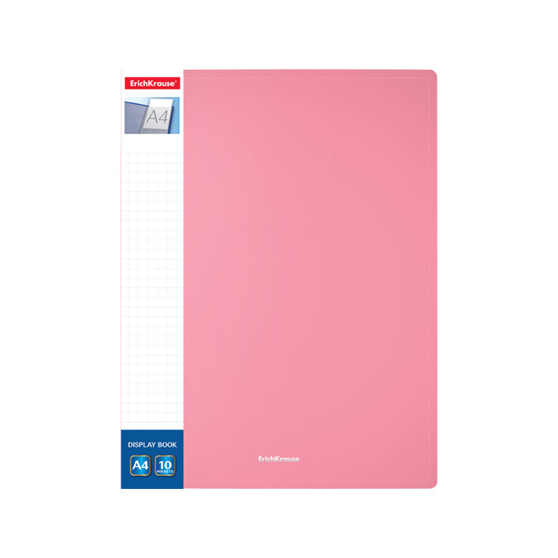 Erich Krause Diagonal A4 20 Pocket Display Book - Pastel