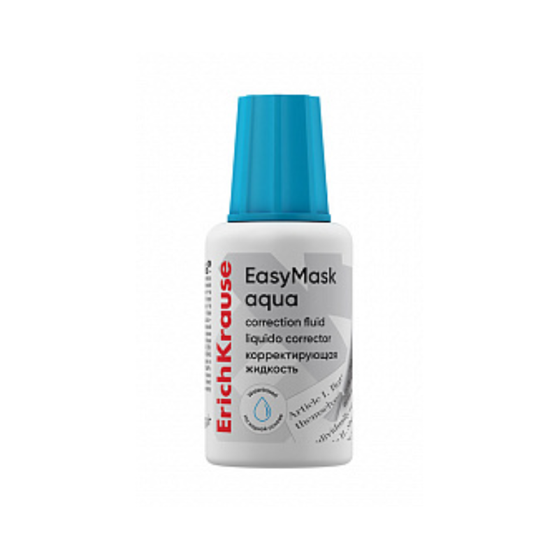 Erich Krause 20g EasyMask Aqua Correction Fluid with Brush