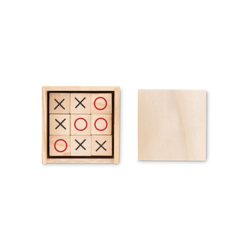 Classic Wooden Tic Tac Toe Game