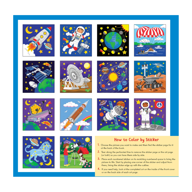 Peter Pauper My First Colour-By-Sticker Book - Outer Space