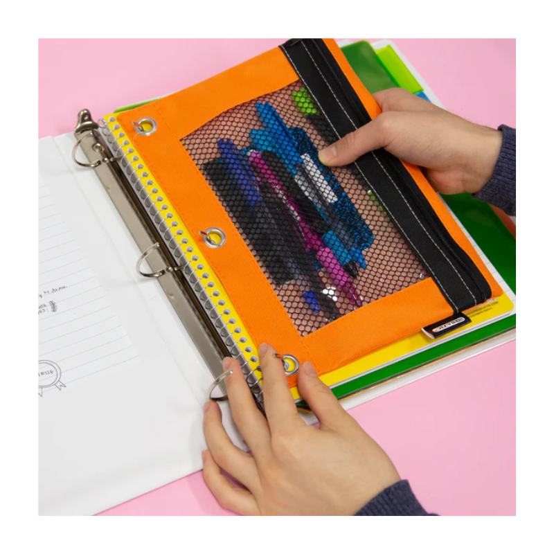 BAZIC 1/2" 3-Ring View Binder w/ 2-Pockets - Black