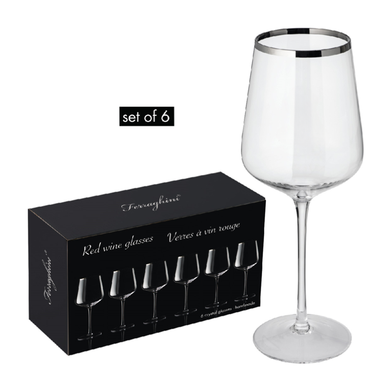 Ferraghini Red Wine Glasses - Set of 6