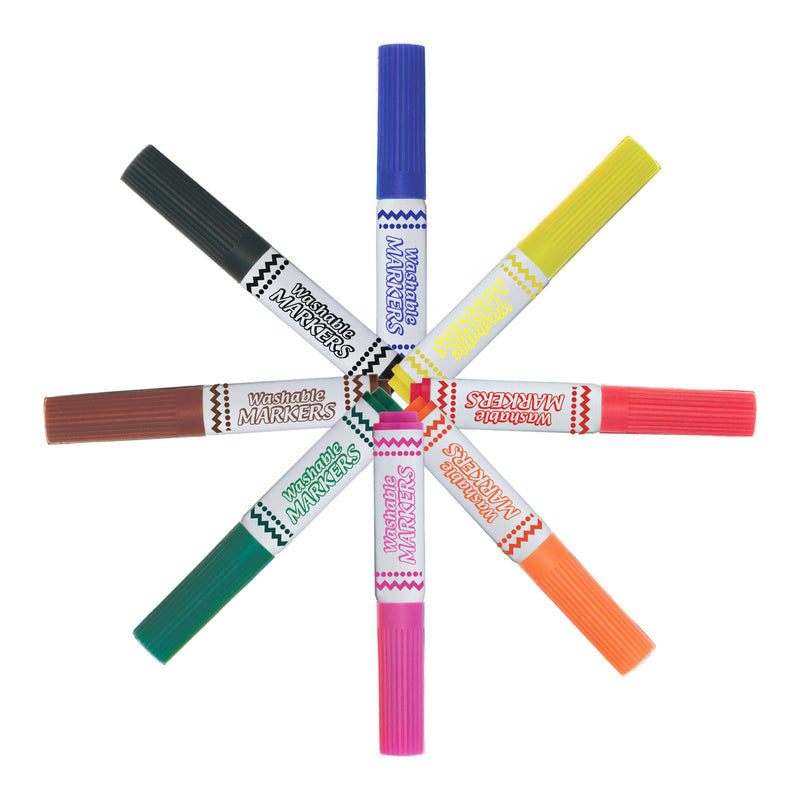 BAZIC Broad Line Jumbo Washable Markers (8/Pack)