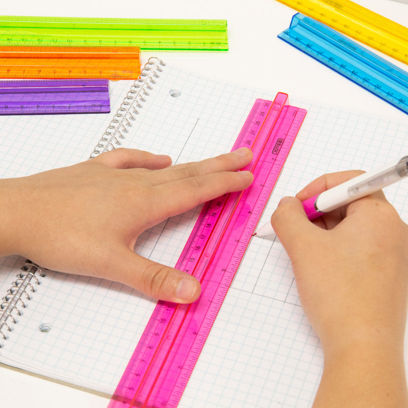 BAZIC 12" / 30cm Ruler w/ Handle Grip