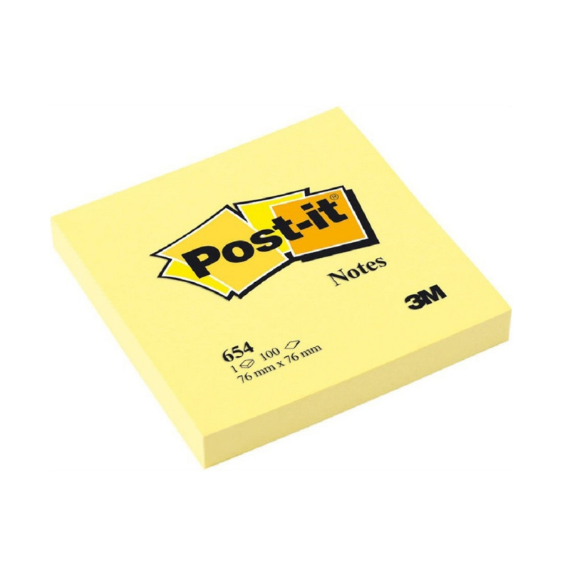 3M Yellow 3" X 3" Post-it Notes (100 Sheets)