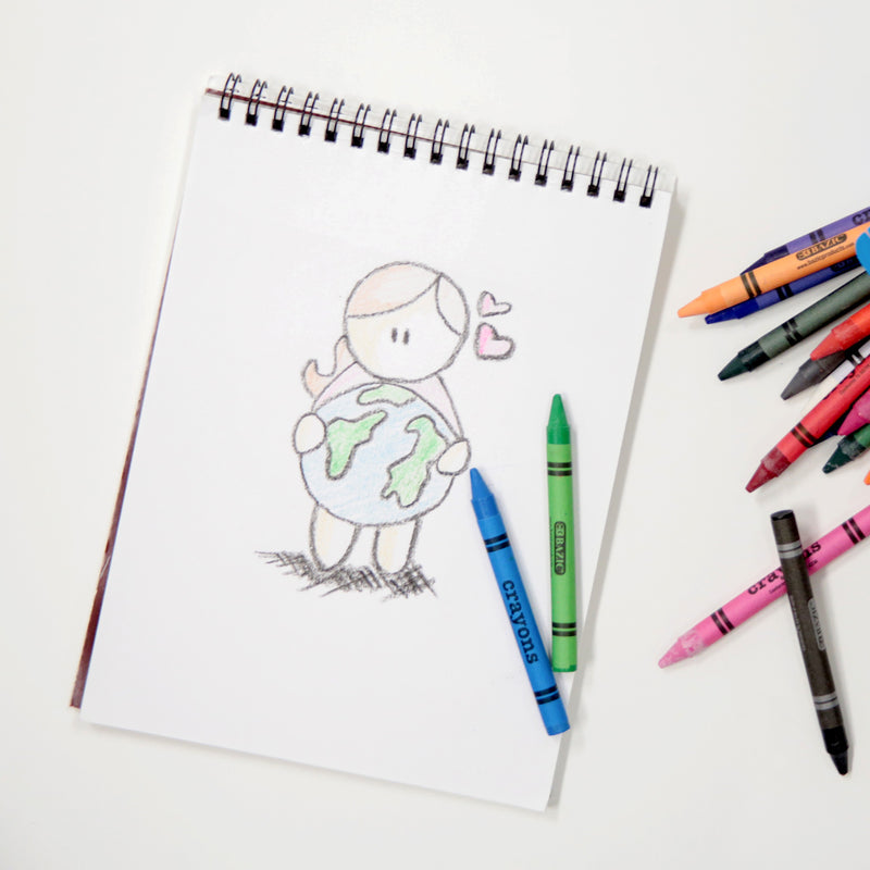 BAZIC 6" x 8" Top Bound Spiral Sketch Pad (50 Sheets)