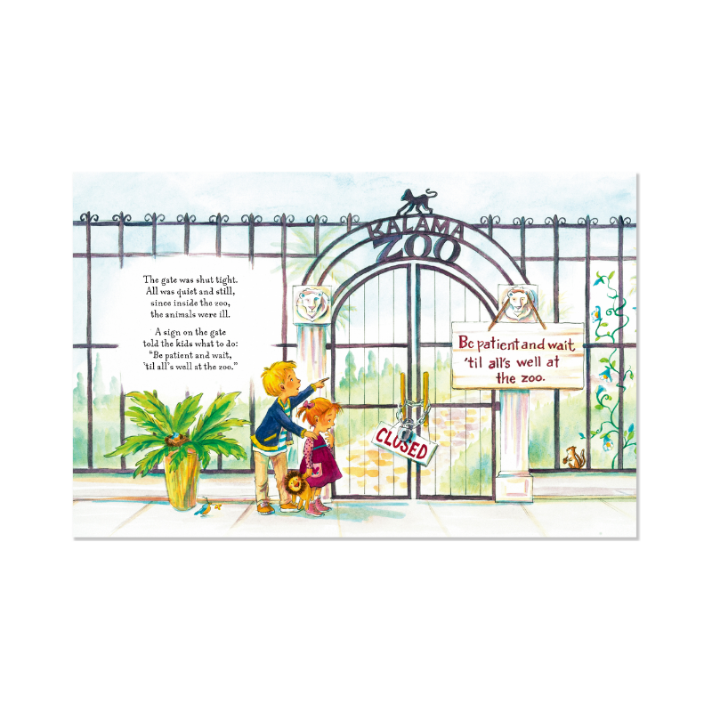 Peter Pauper The Zoo is Closed Today Storybook