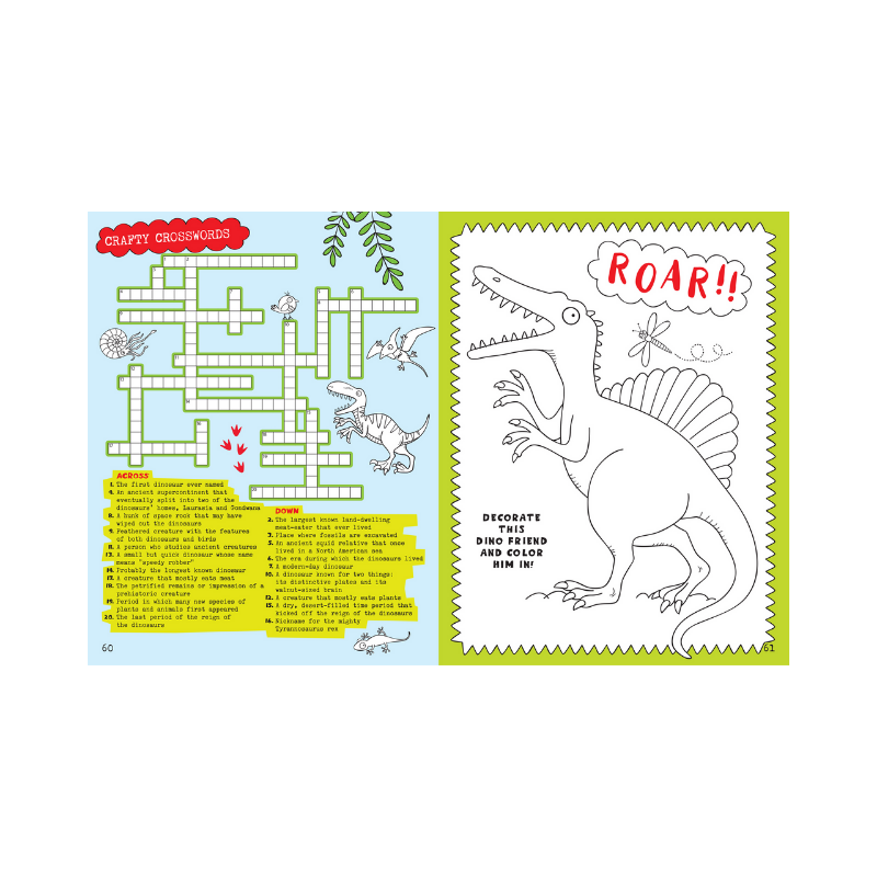 Peter Pauper Kids Unplugged Dinosaurs & Friends Activity Book