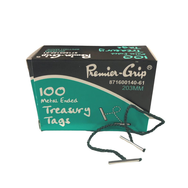 Premier-Grip 8" / 203MM Treasury Tags (100/Pack)