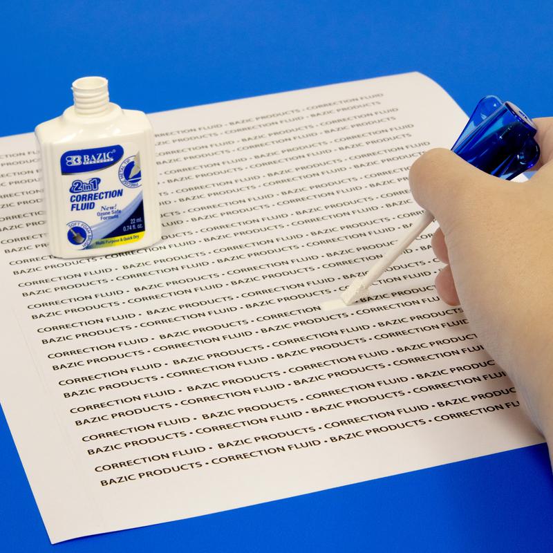 BAZIC 0.74 FL OZ (22 mL) 2 in 1 Correction w/ Foam Brush Applicator & Pen Tip