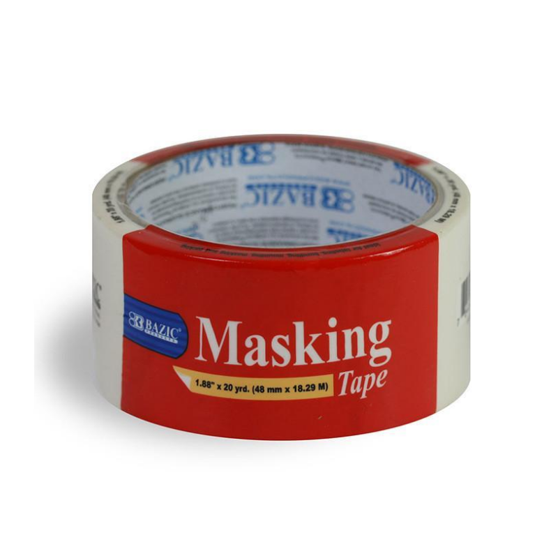 BAZIC 1.88" X 720" (20 Yards) General Purpose Masking Tape