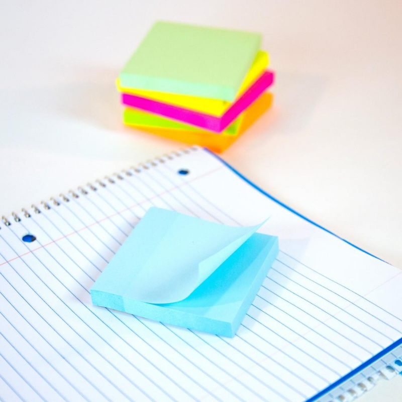 BAZIC 100 Sheets 3" X 3" Yellow Stick On Notes (12/Pack)