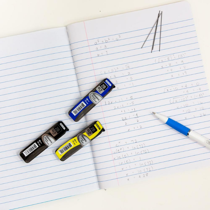 BAZIC 12 Pieces 0.5mm Ceramics High-Quality Mechanical Pencil Leads (3/Pack)